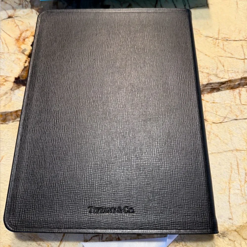 Tiffany & Co Large Black Leather Blue Box 2019 Journal Planner New Never Used